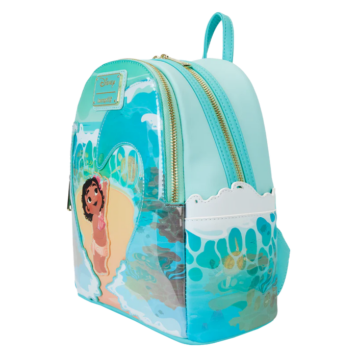 Young Moana Ocean Waves Glow Mini Backpack by Loungefly