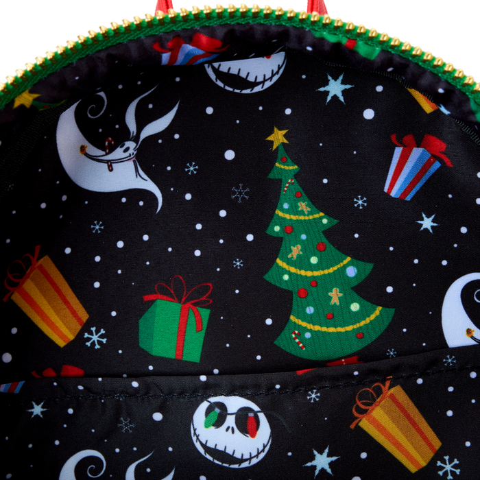 The Nightmare Before Christmas Jack Wrapped In Lights Light Up Glow Mini Backpack by Loungefly