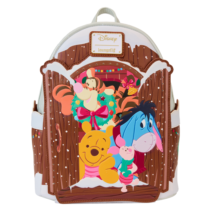 Winnie The Pooh Friends Christmas Greetings Light Up Mini Backpack b Trudy s Hallmark