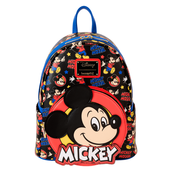 Mickey Mouse Classic All-Over Print Mini Backpack by Loungefly