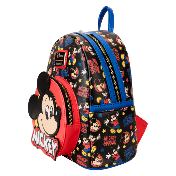 Mickey Mouse Classic All-Over Print Mini Backpack by Loungefly