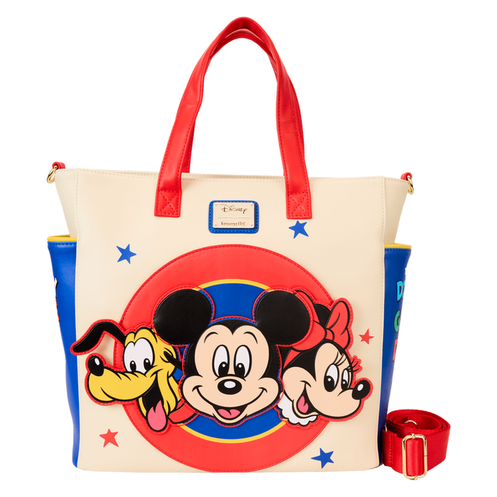 Mickey & Friends Classic Convertible Backpack & Tote Bag by Loungefly