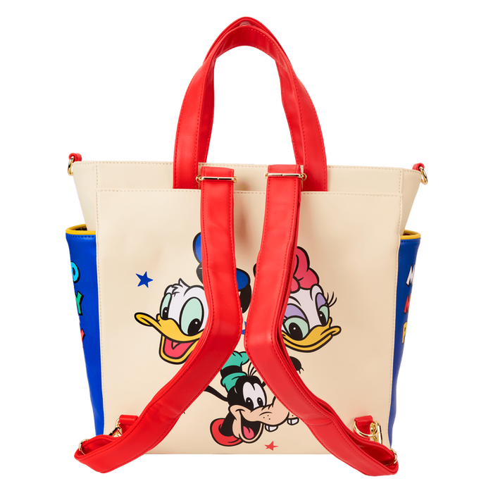 Mickey & Friends Classic Convertible Backpack & Tote Bag by Loungefly