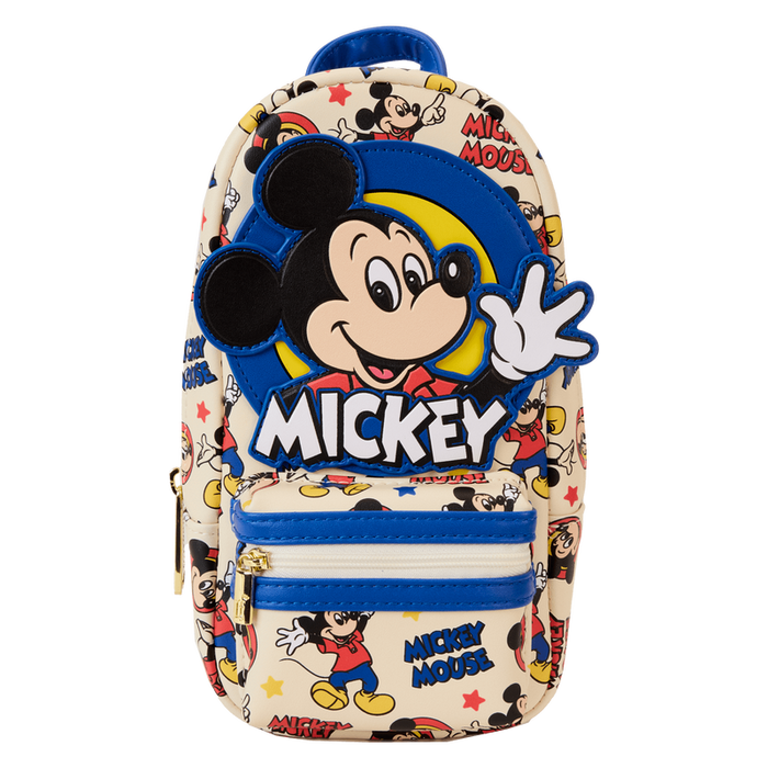 Mickey Mouse Classic All-Over Print Stationery Mini Backpack Pencil Case by Loungefly