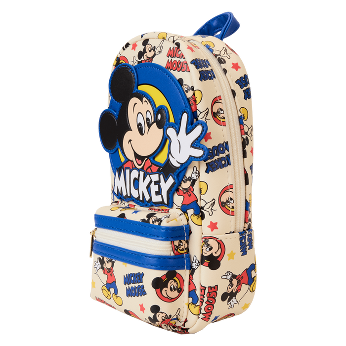 Mickey Mouse Classic All-Over Print Stationery Mini Backpack Pencil Case by Loungefly