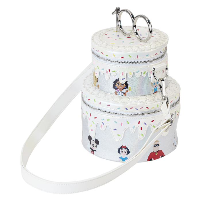 Disney100 Anniversary Celebration Cake Crossbody Bag by Loungefly