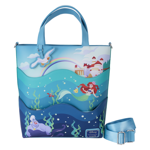 The Little Mermaid 35th Anniversary Life is the Bubbles Glow Tote Bag by Loungefly