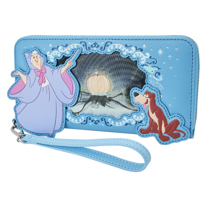 Cinderella Lenticular Princess Series Zip Around Wristlet Wallet by Loungefly
