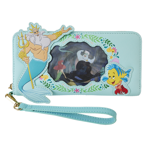 The Little Mermaid Ariel Princess Lenticular Zip Around Wallet by Loungefly