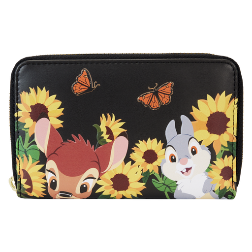 Bambi Sunflower Friends Zip Around Wallet by Loungefly
