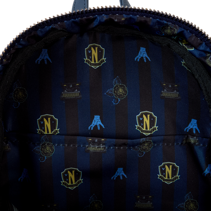 Wednesday Nevermore Academy Castle Glow Mini Backpack by Loungefly