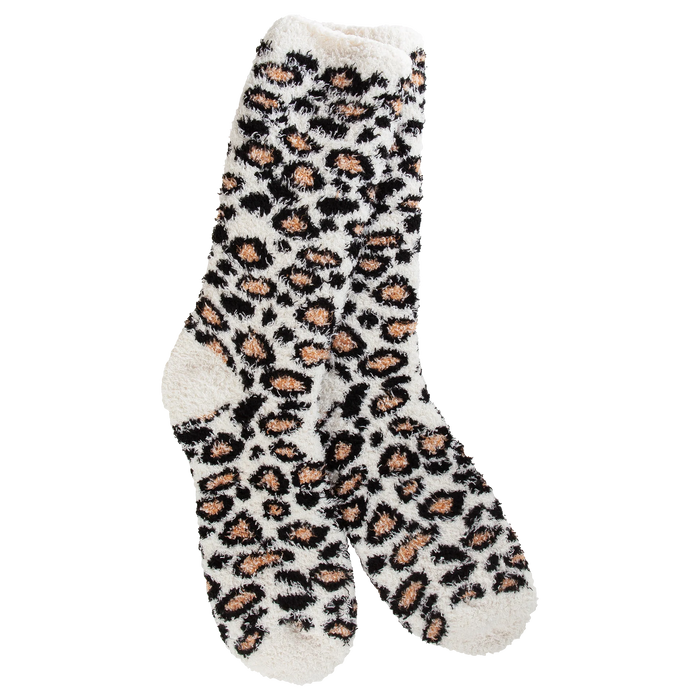 World's Softest Socks Fireside Socks - Leopard