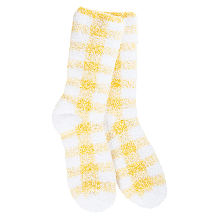 Knit Pickin' Fireside Socks - Yellow Check
