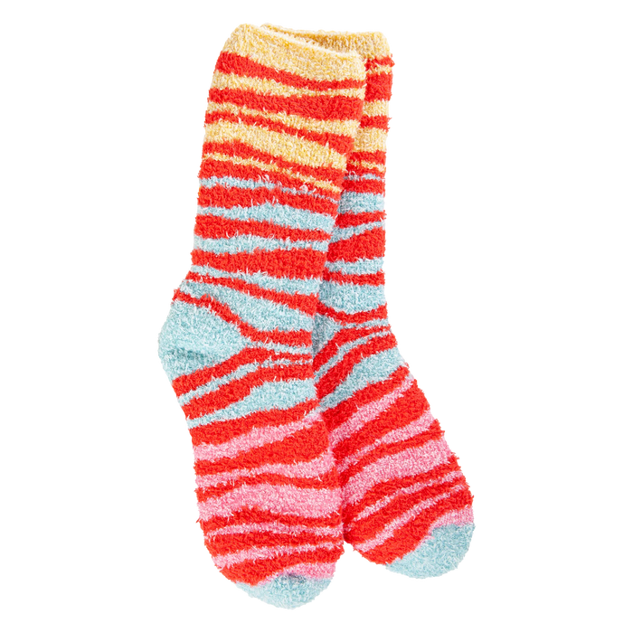 Knit Pickin' Fireside Socks - Multi Orange Zebra