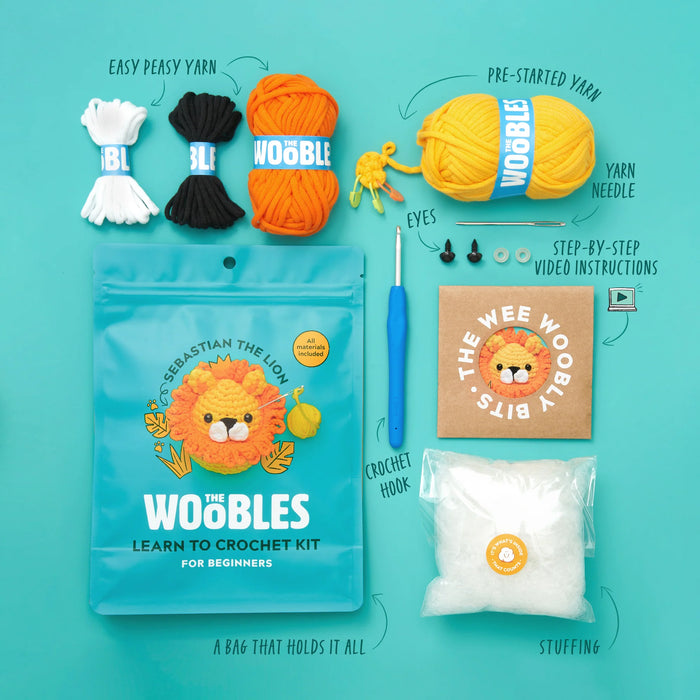 Woobles Sebastian the Lion Crochet Kit