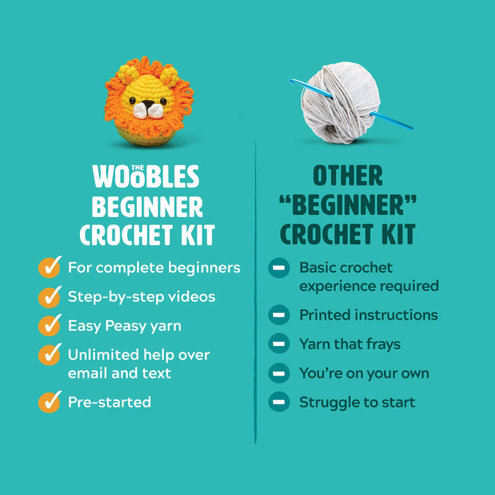 Woobles Felix the Fox Beginner Crochet Kit