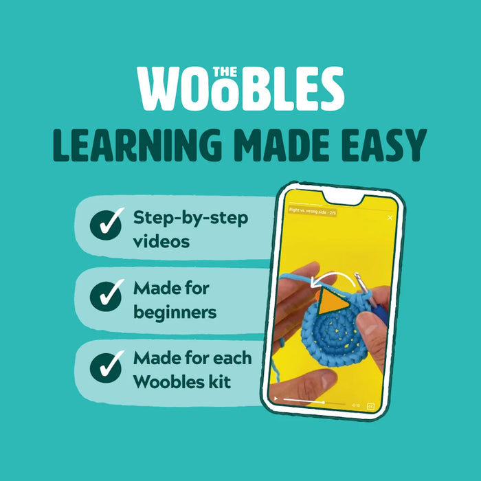 The Woobles Emilio the Turtle Crochet Kit