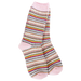 Pink Stripe Weekend Boho Crew Socks