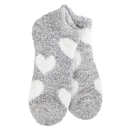 Heart Silver Cozy Low Socks
