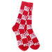 Santa Check Holiday Crew Socks