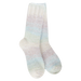 Gradient sock with pastel colors on a white background