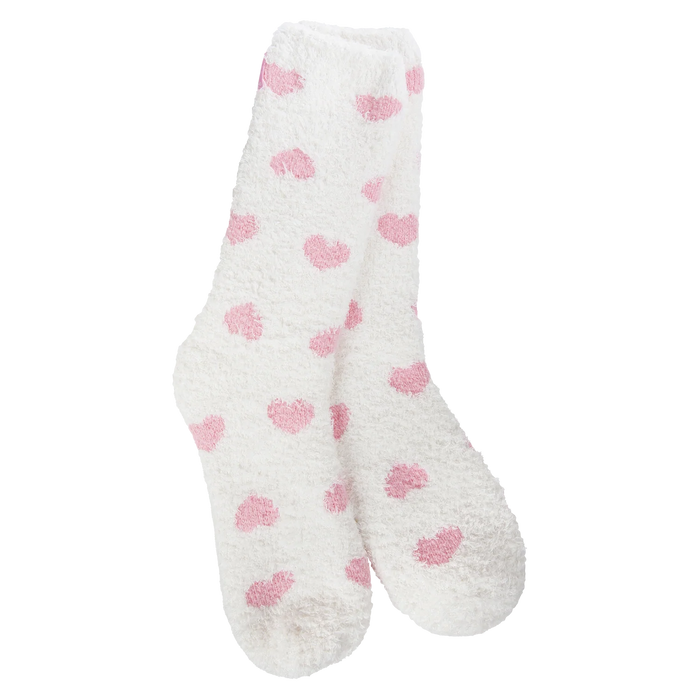 Up/Down Heart Holiday Spring Light Weight Cozy Crew Socks