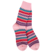 Colorful patterned sock on a white background