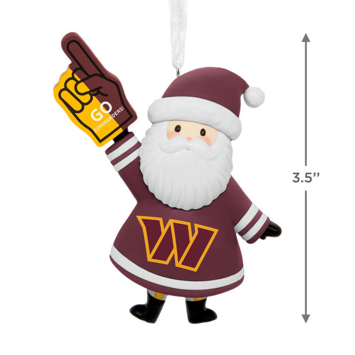NFL Washington Commanders Santa Fan Hallmark Ornament