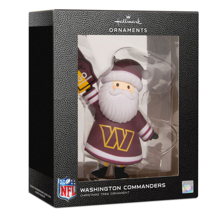 NFL Washington Commanders Santa Fan Hallmark Ornament