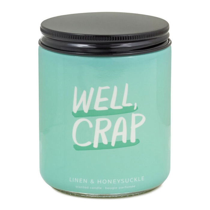 Well, Crap Linen and Honeysuckle Scented Jar Candle