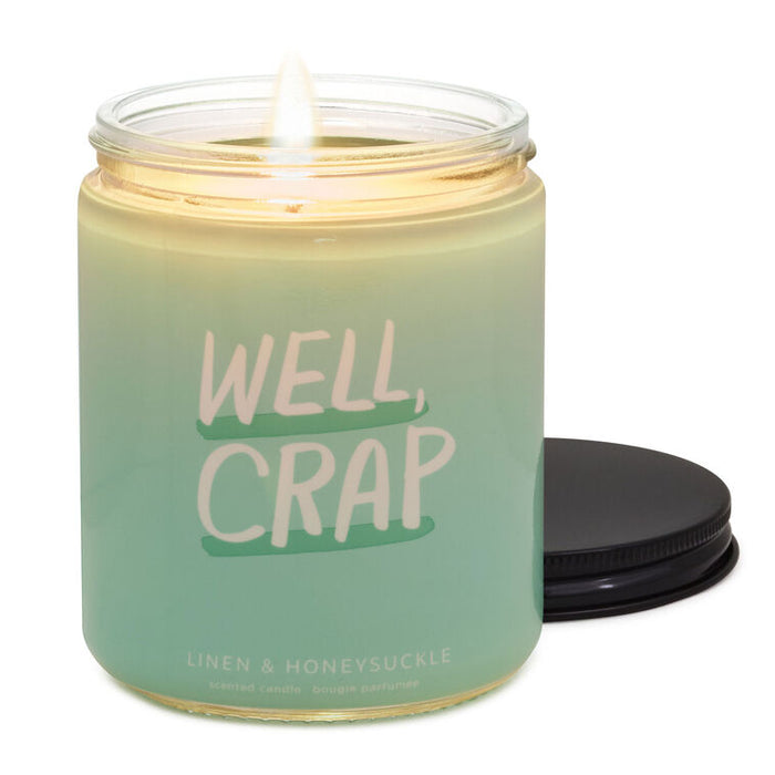 Well, Crap Linen and Honeysuckle Scented Jar Candle