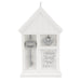 Decorative white box with a key and heart-shaped object, featuring 'Home Sweet New Home' text.