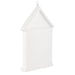 White birdhouse on a white background