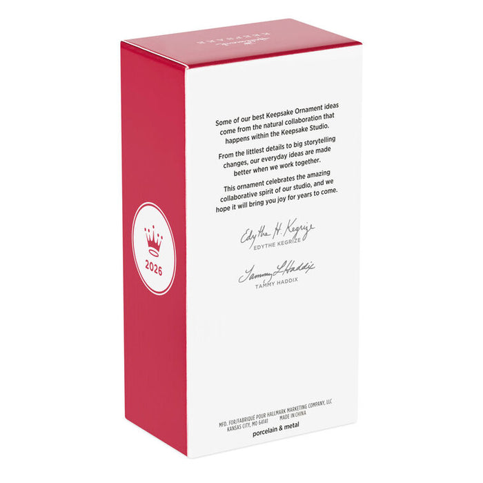 Red and white box with text and a logo on a white background