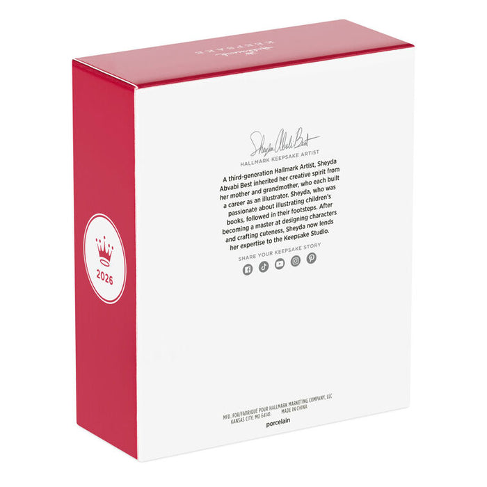 Red and white box with text and a logo on a white background