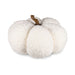 White Plush Fabric Pumpkin Fall Decoration