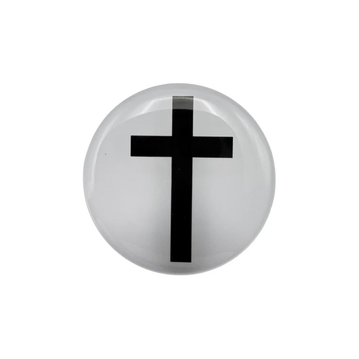 White Cross Tap To Pray™ Prayer Tag Sticker