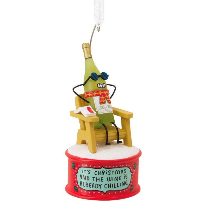 Wine Is Chilling Hallmark Ornament