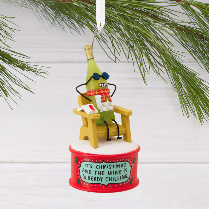 Wine Is Chilling Hallmark Ornament