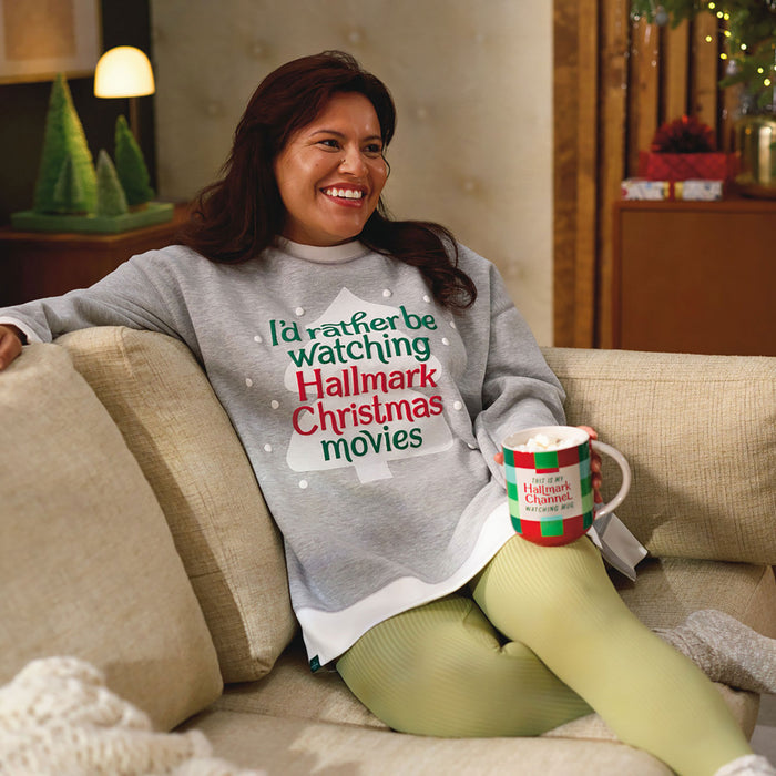 Hallmark channel oversized blanket sweatshirt sale