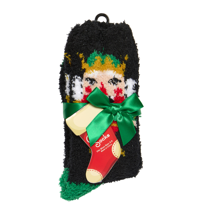 Nutcracker Holiday Icons Butter Slipper Socks