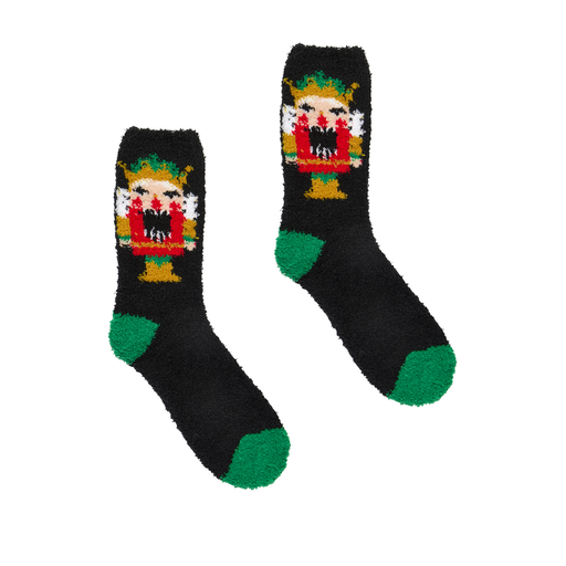 Nutcracker Holiday Icons Butter Slipper Socks