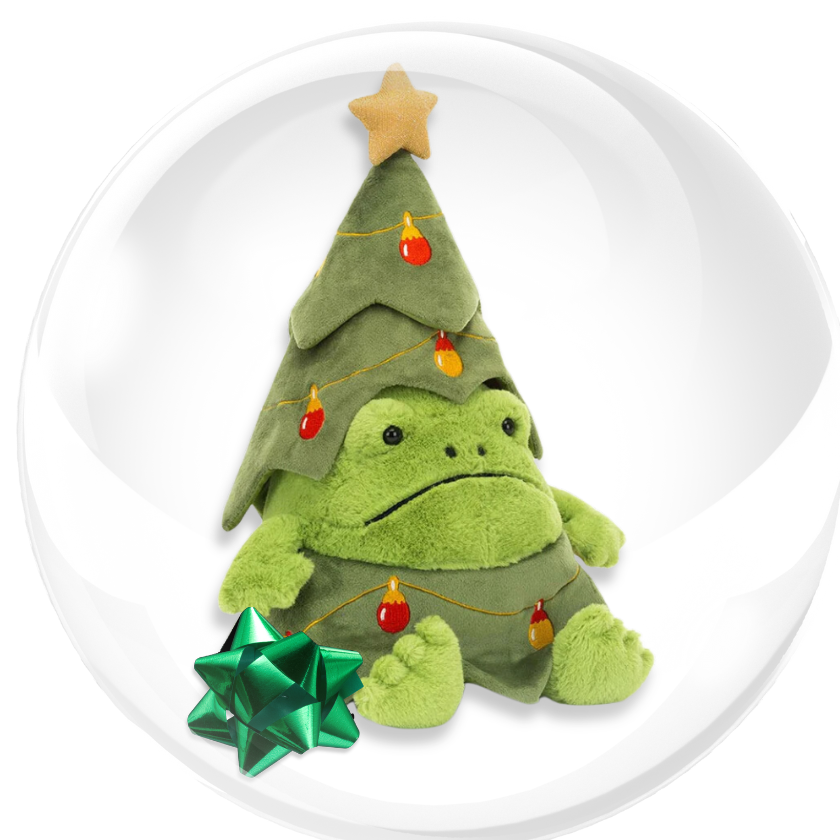 Jellycat Christmas Tree Ricky Rain Frog