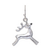 Silver Dancing Reindeer Earring