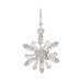 Silver Crystal Snowflake Earring