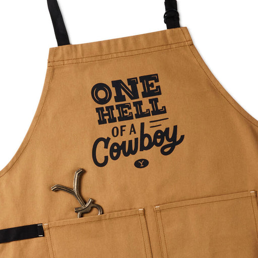 Yellowstone One Hell of a Cowboy Apron and Bottle Opener