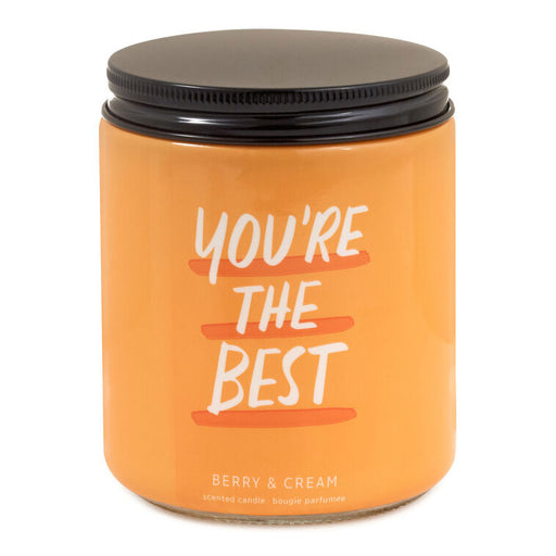 You're the Best Berry and Cream Scented Jar Candle, 7 oz.