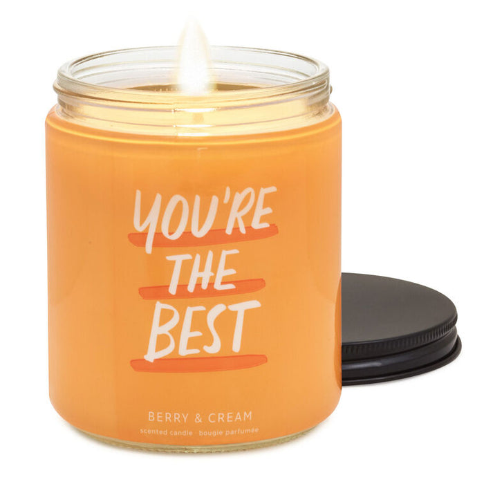 You're the Best Berry and Cream Scented Jar Candle, 7 oz.