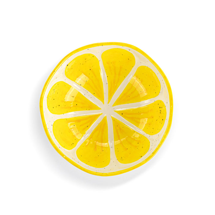Lemon Shaped Ceramic Mini Bowl