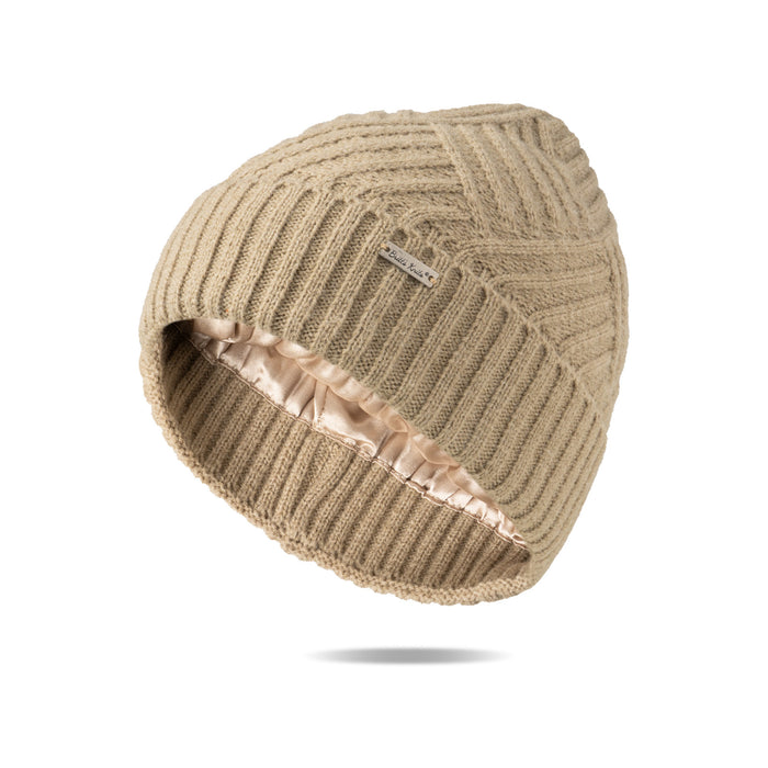 Britt’s Knits®️ Satin Lined Beanie sand